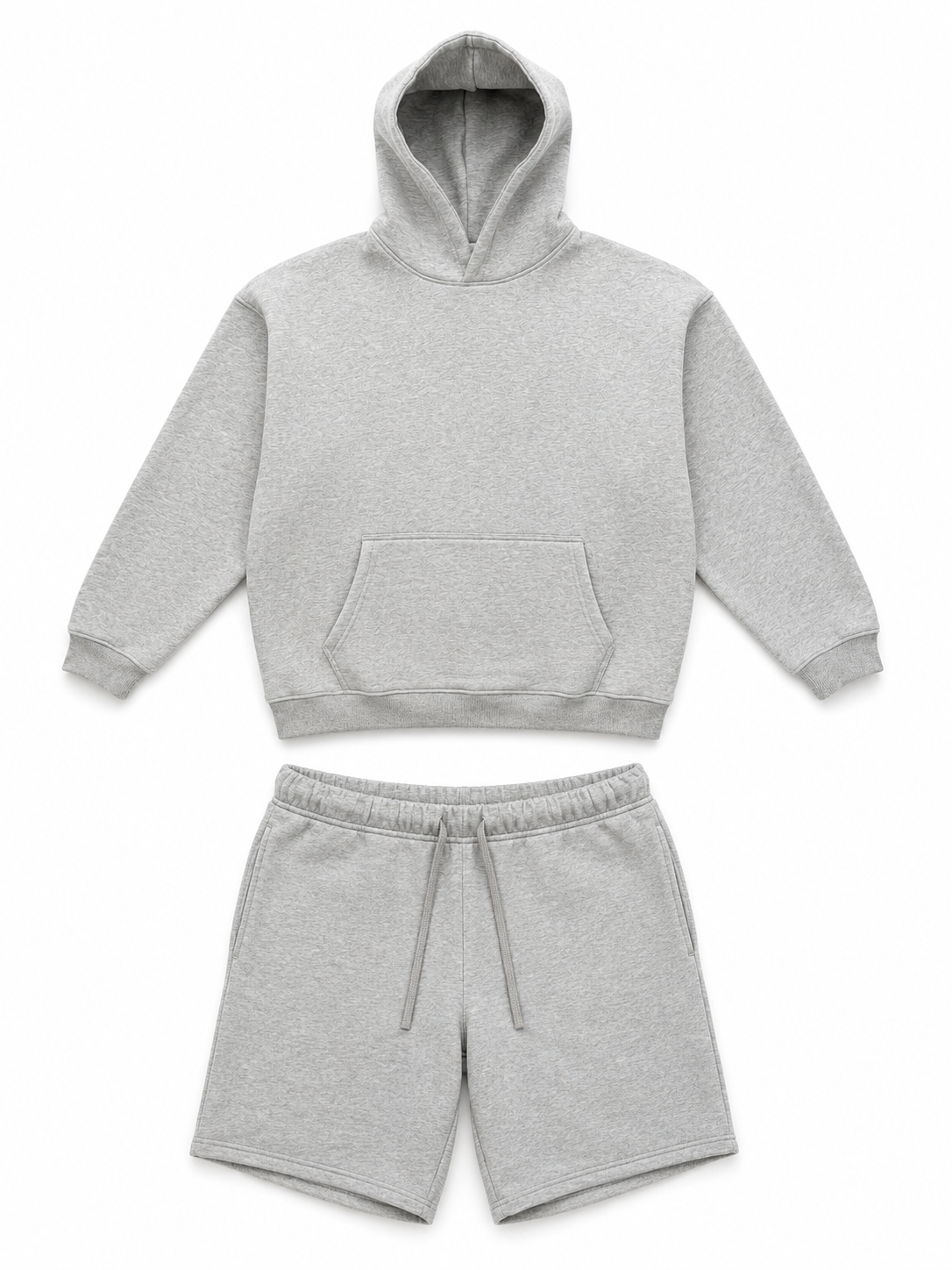 Ash Grey Shorts Set