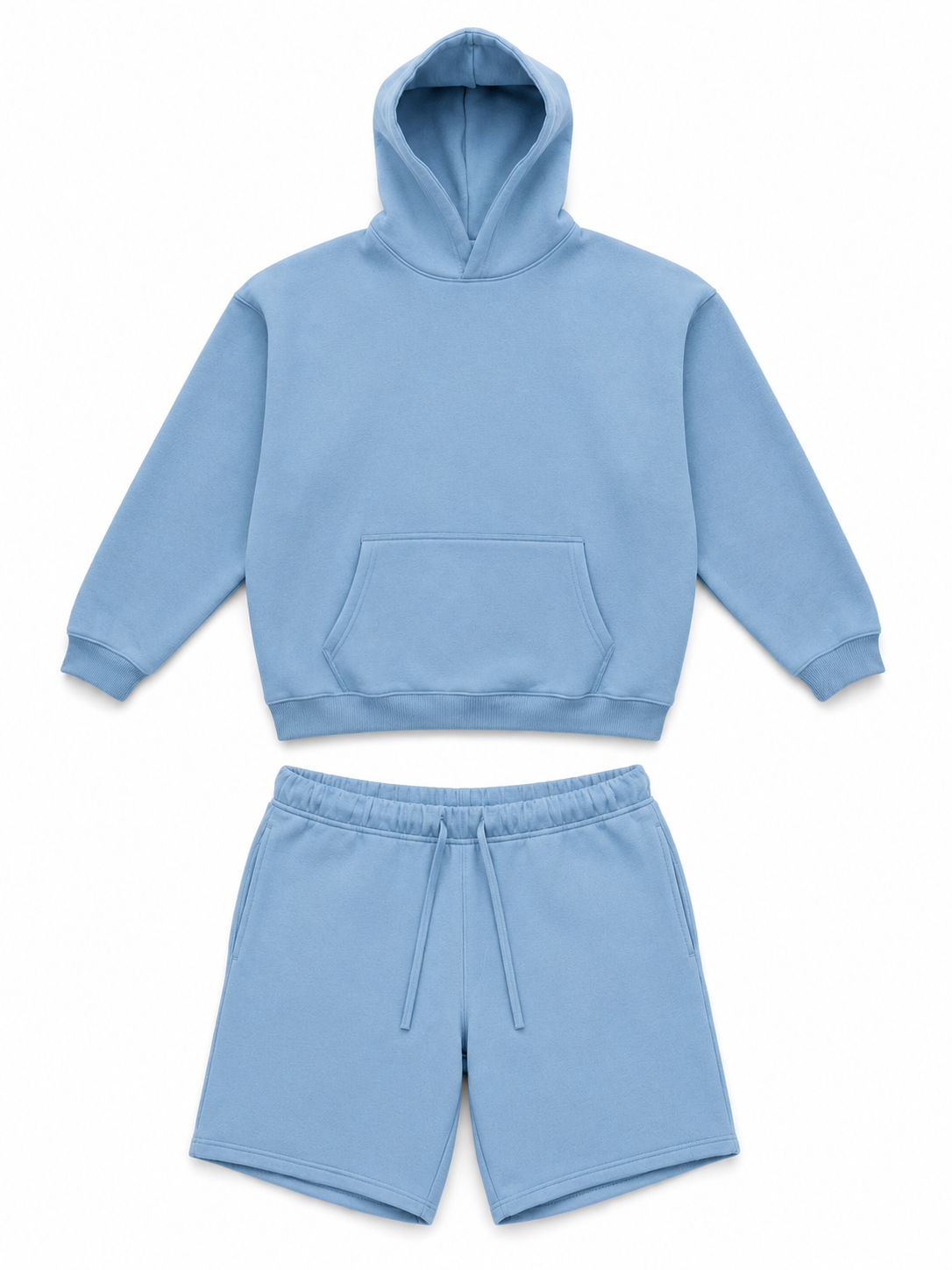 Sky Blue Shorts Set