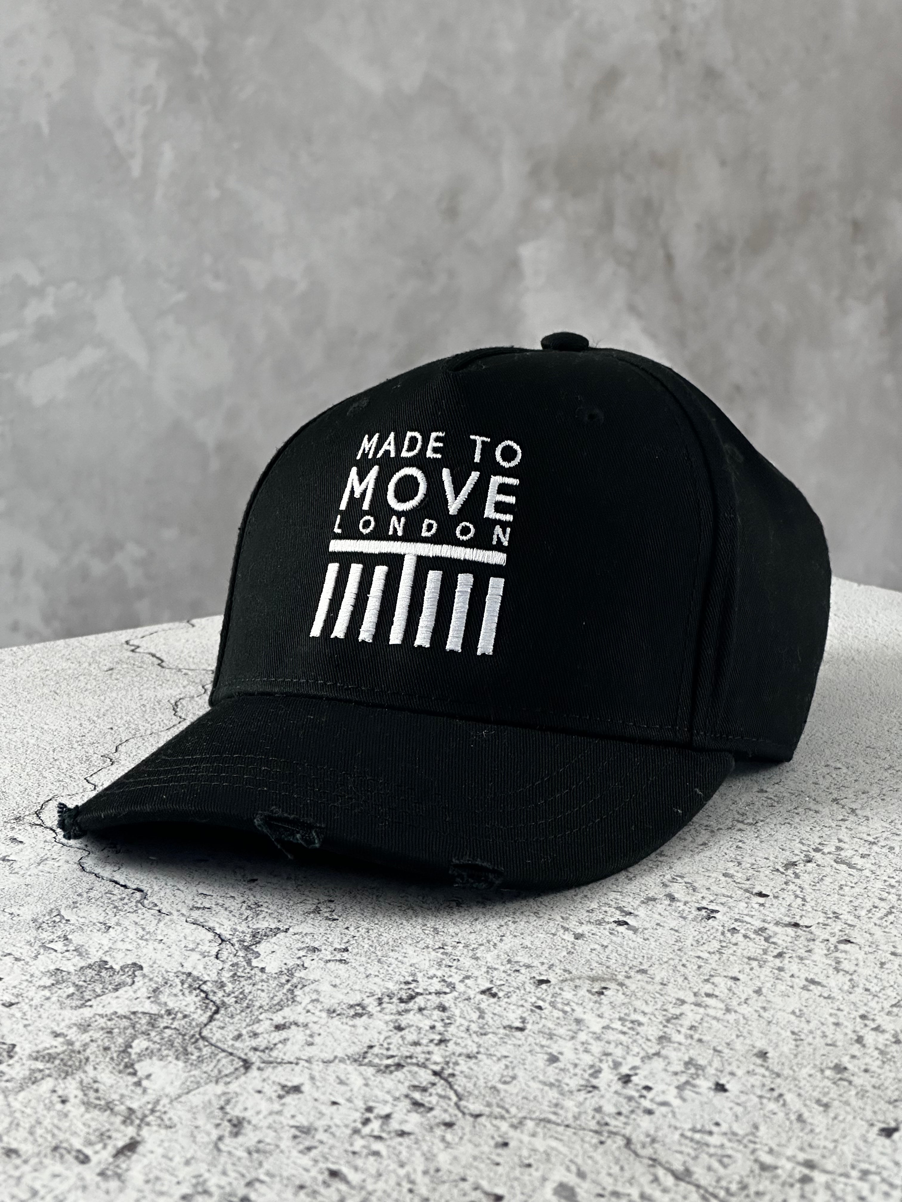 Black MTM Distressed Cap