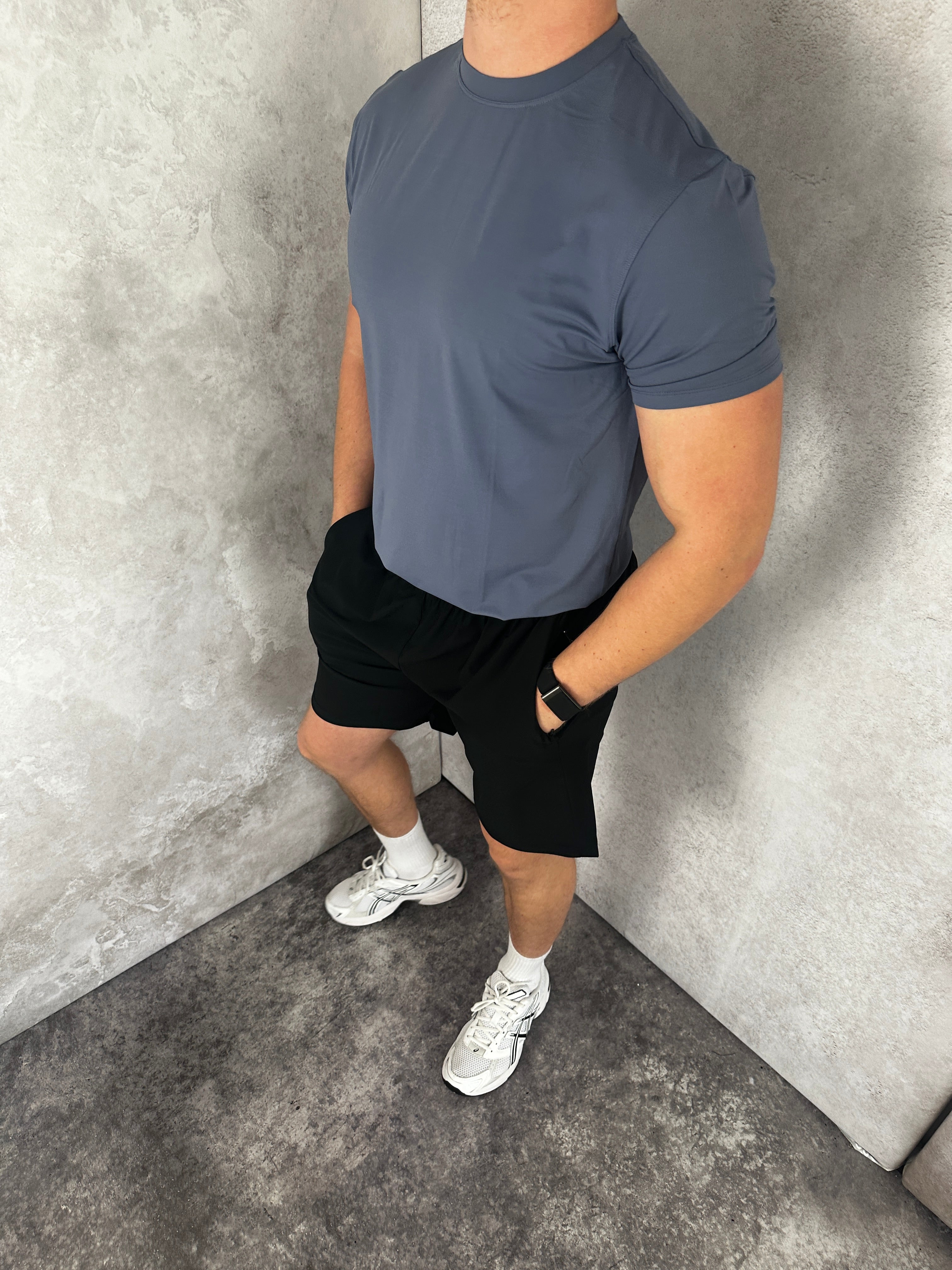 Dusk Blue Motion Top