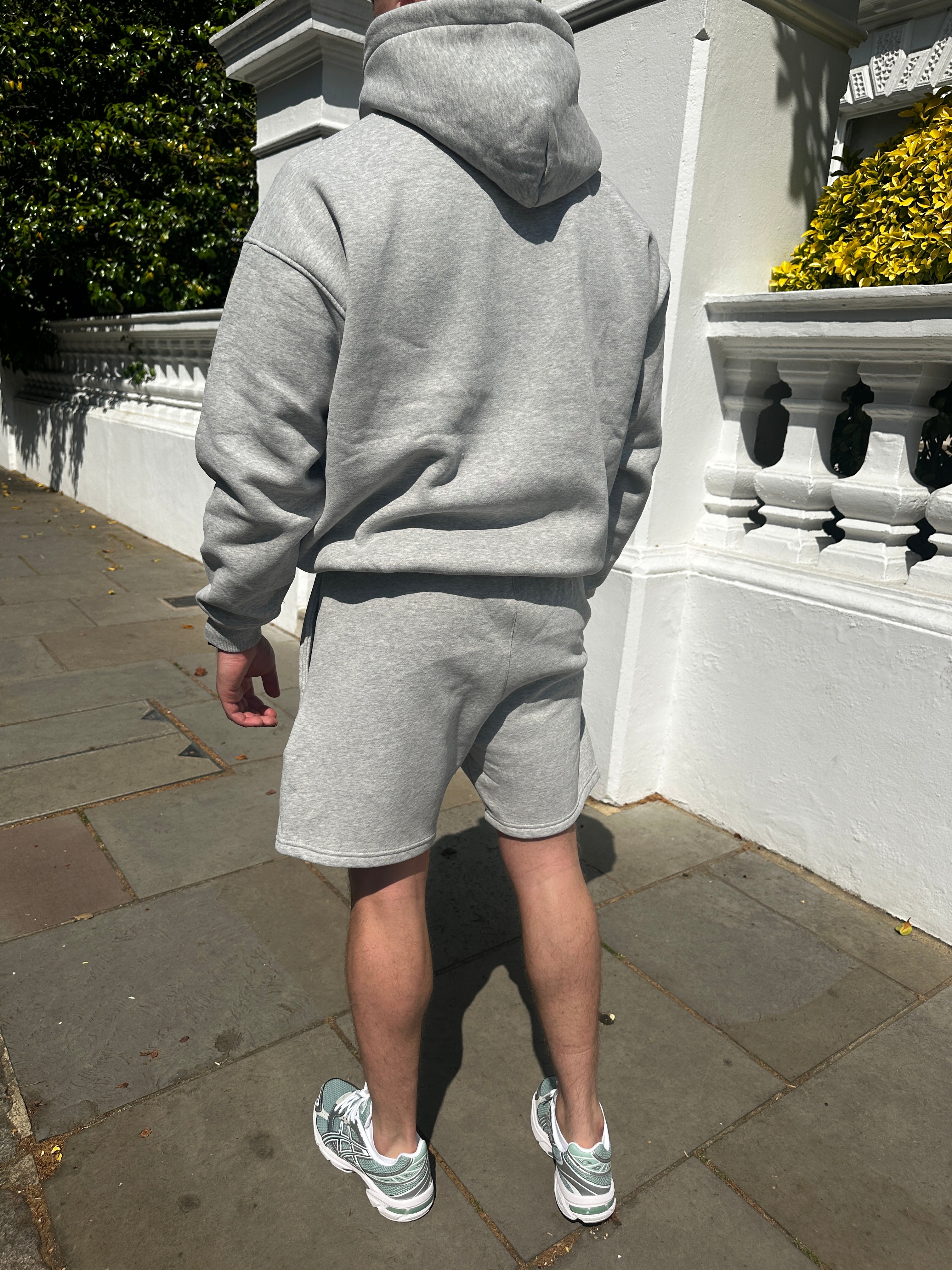 Ash Grey Shorts Set