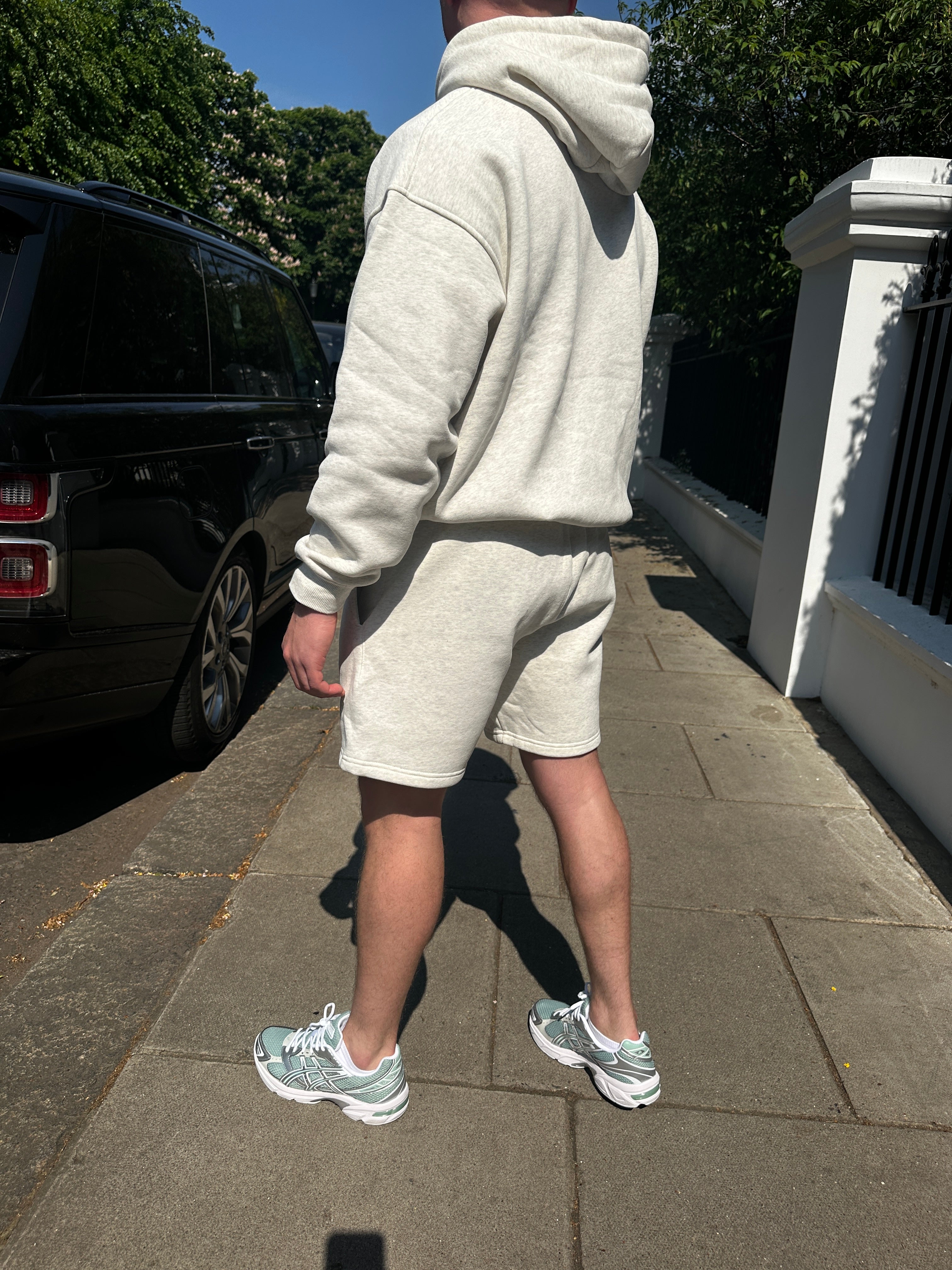 Oat Grey Shorts Set