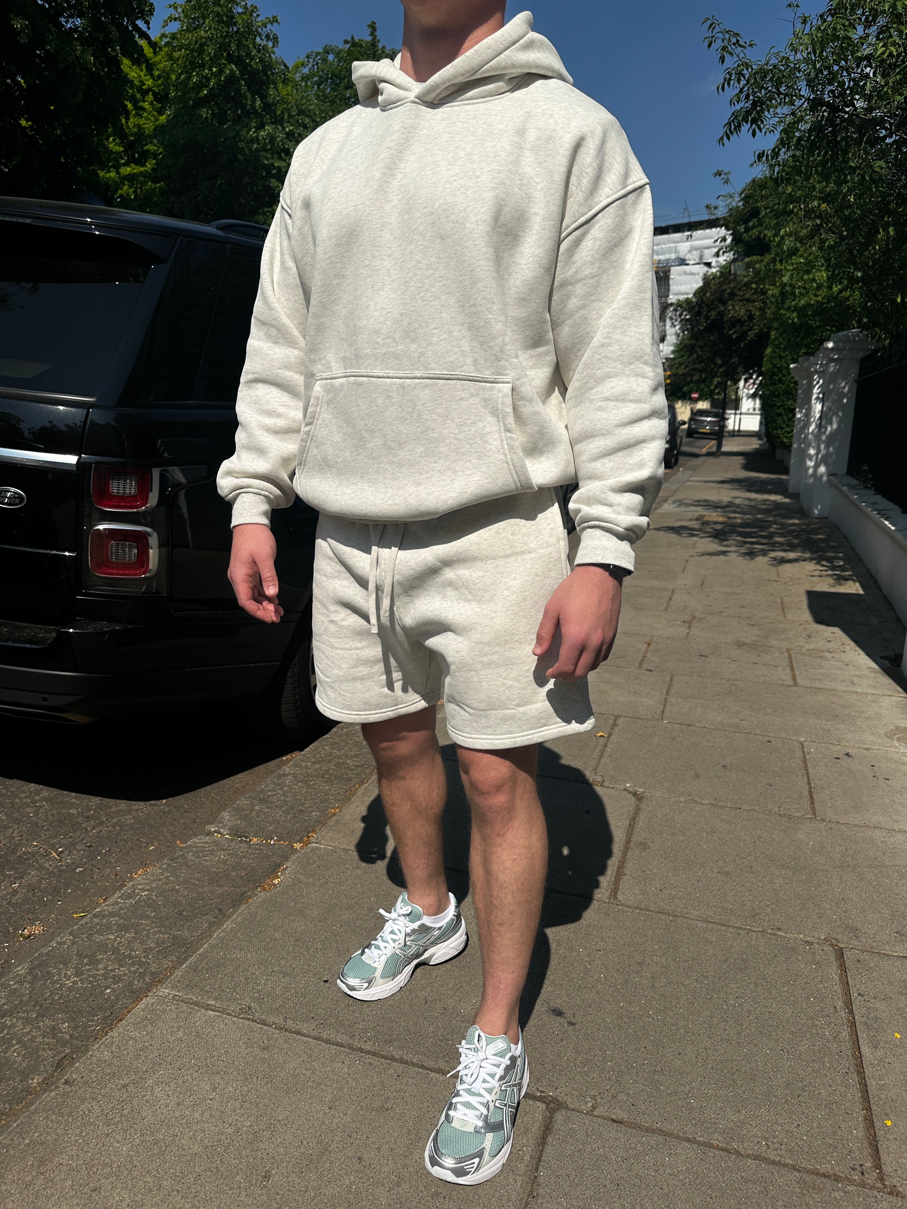 Oat Grey Shorts Set