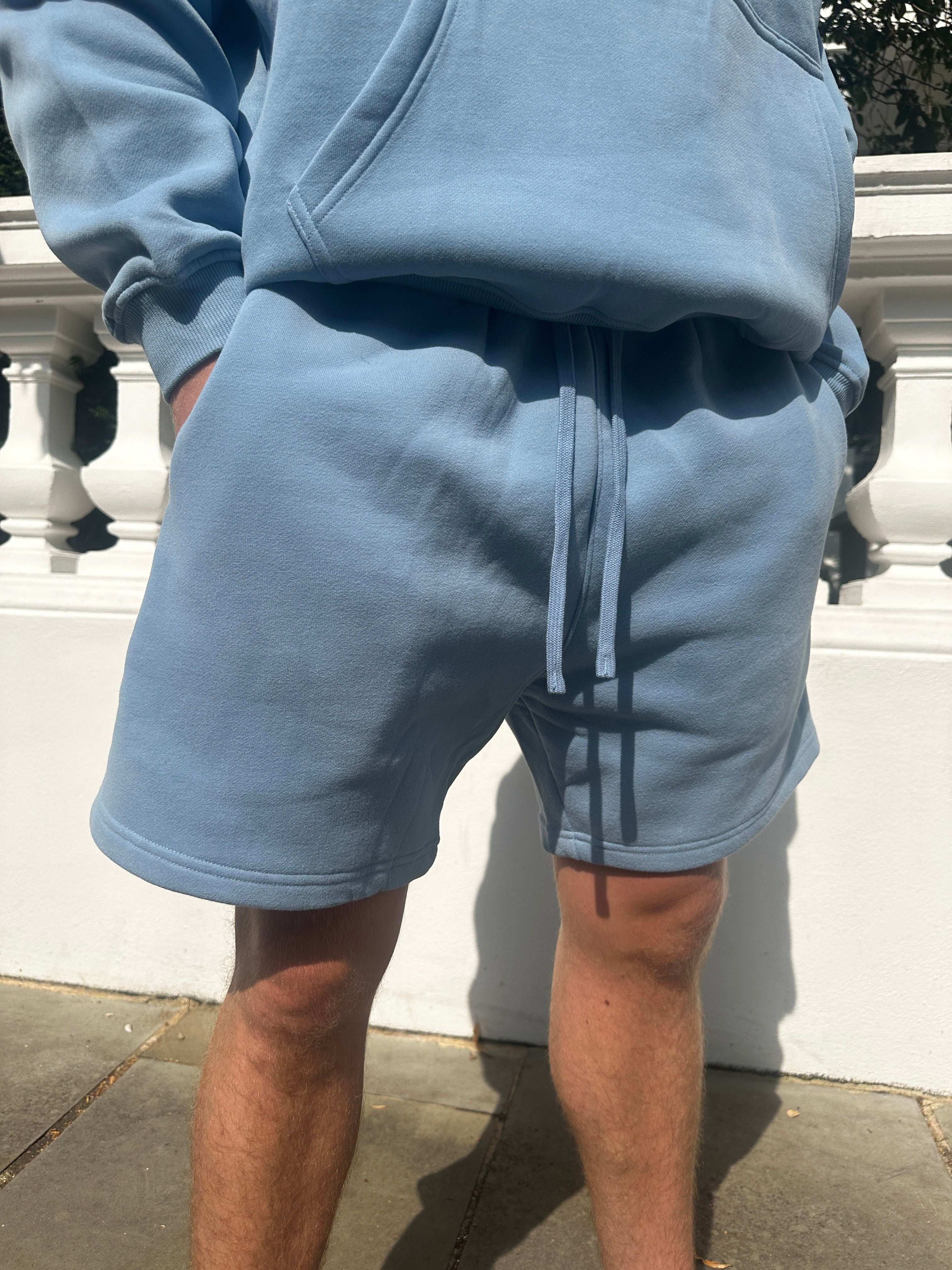 Sky Blue Shorts Set
