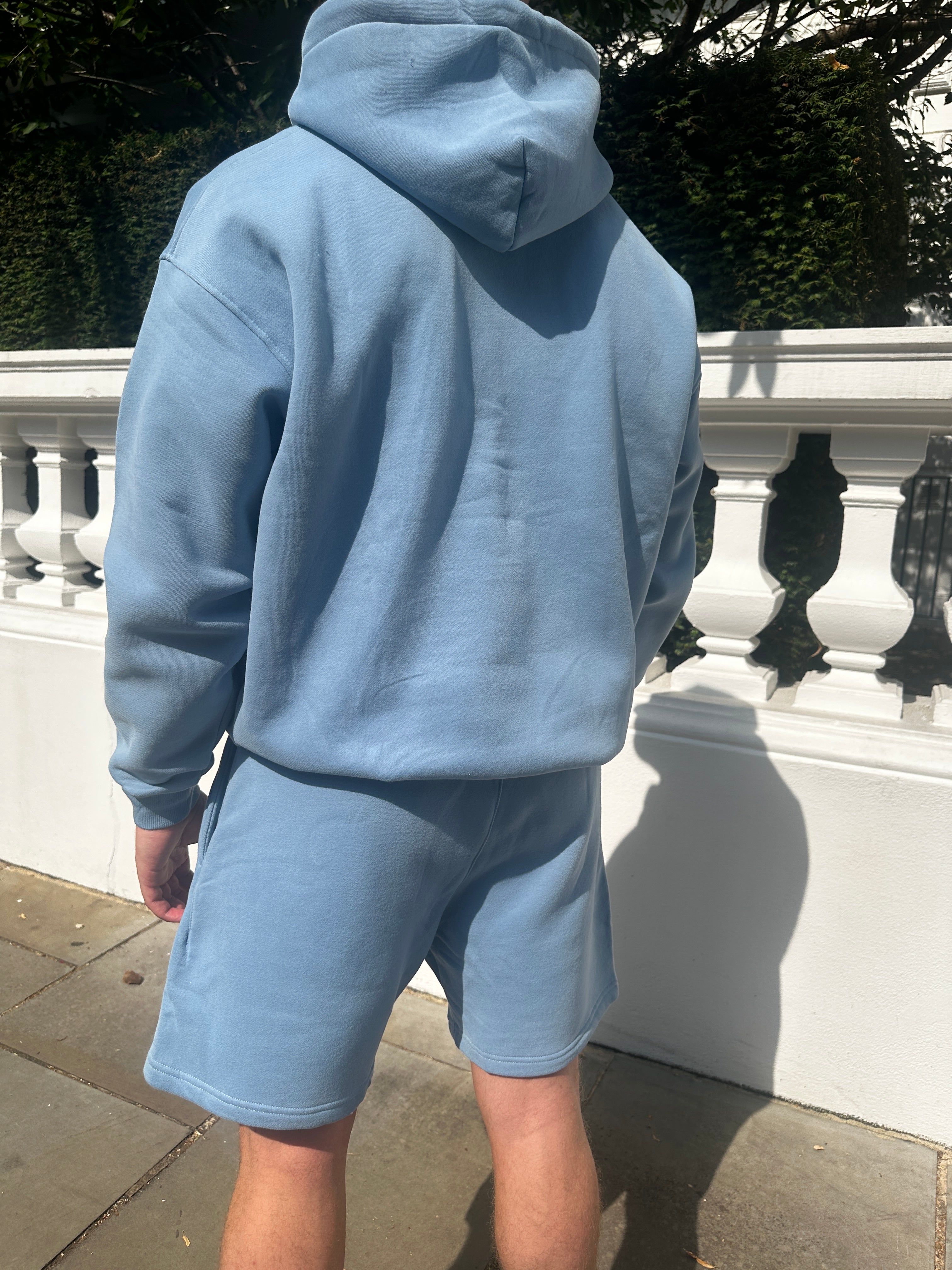 Sky Blue Shorts Set