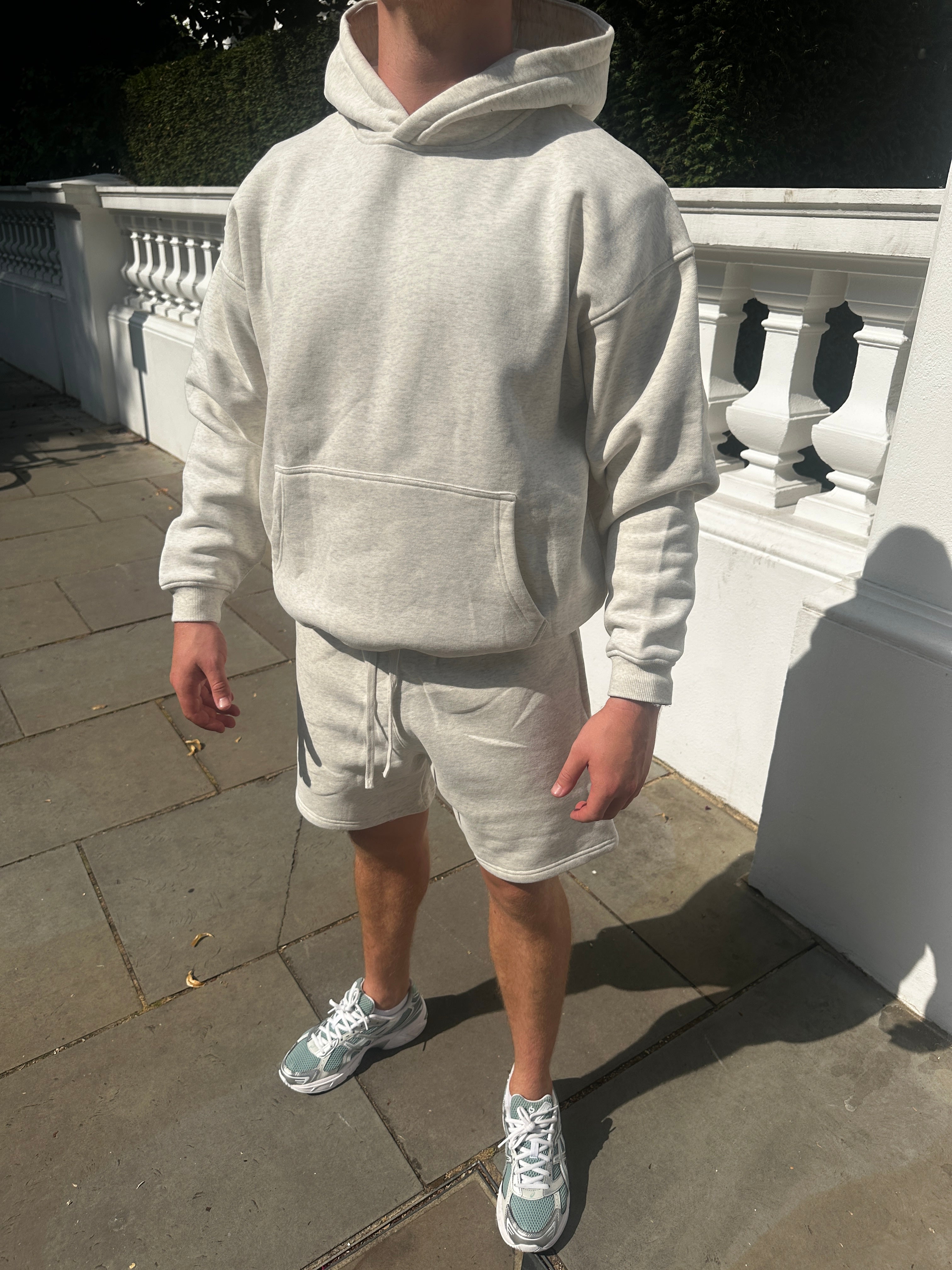 Oat Grey Shorts Set